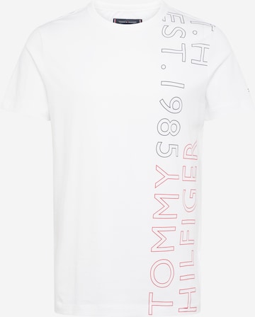 T-Shirt TOMMY HILFIGER en blanc : devant