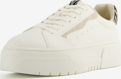 Sneaker bassa Bershka di colore beige / bianco, Visualizzazione prodotti
