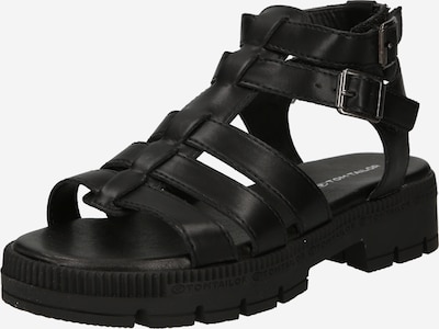 TOM TAILOR Sandale in schwarz, Produktansicht