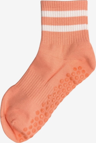 Sculpture Athletic Socks in Orange: front