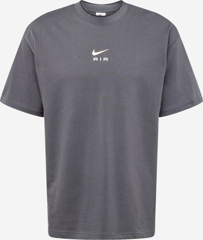 Nike Sportswear T-Shirt 'AIR' en beige / gris foncé / blanc, Vue avec produit