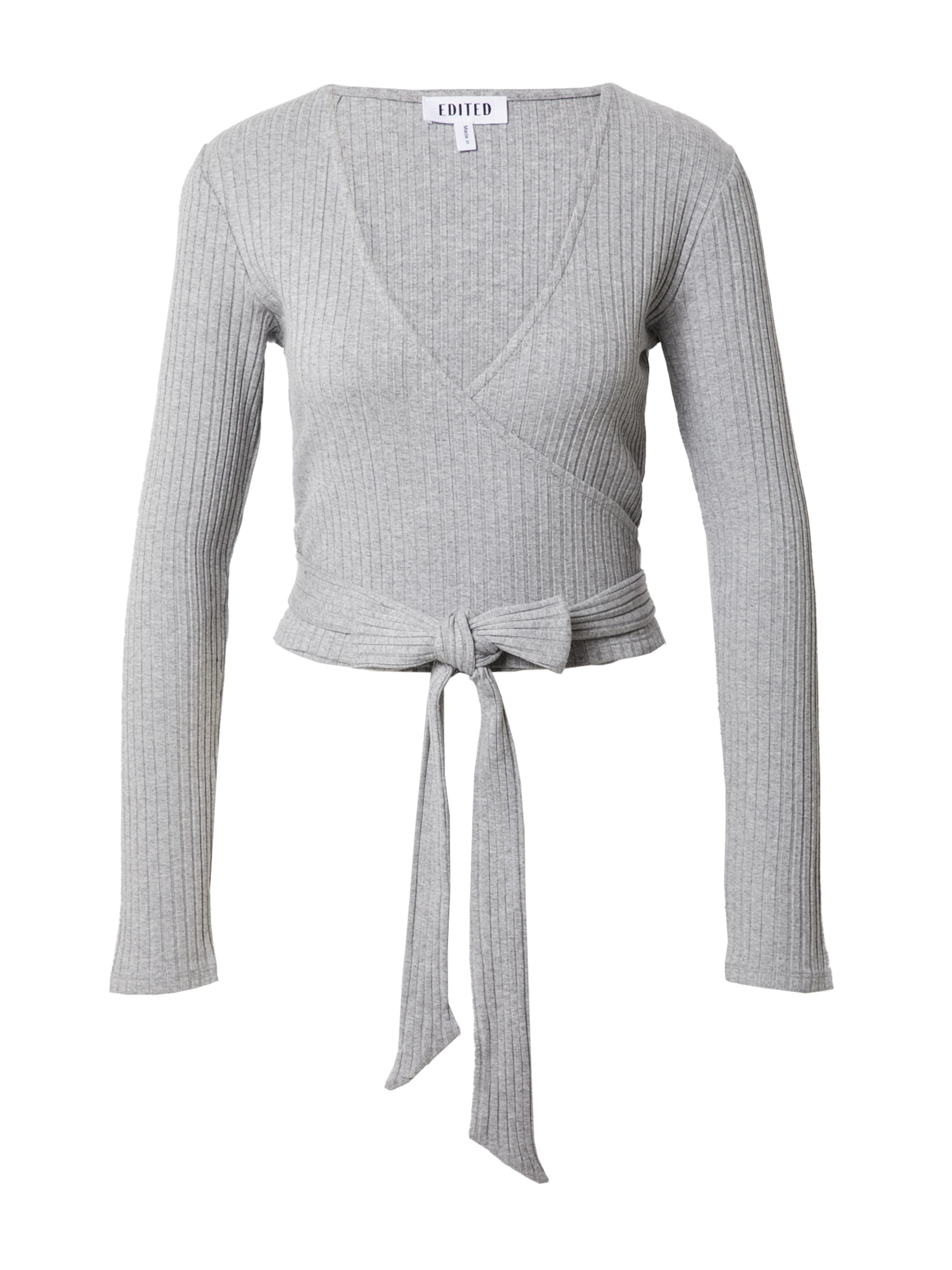 EDITED Tričko 'Sabrina' - Sivá: predná strana