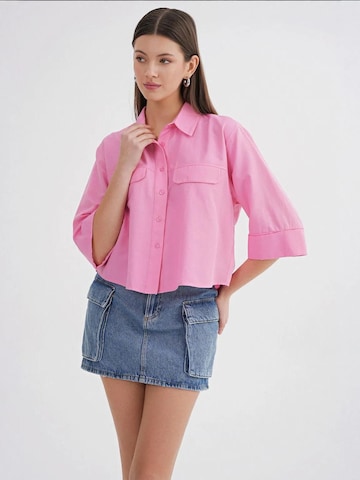 MixRay Bluse in Pink