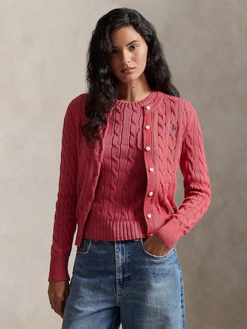 Polo Ralph Lauren Πλεκτή ζακέτα σε κόκκινο: μπροστά