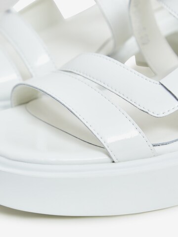 CESARE GASPARI Sandale in Weiß