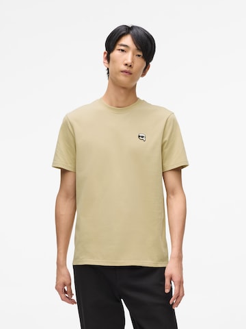 Karl Lagerfeld - Camisa 'IKON' em castanho: frente