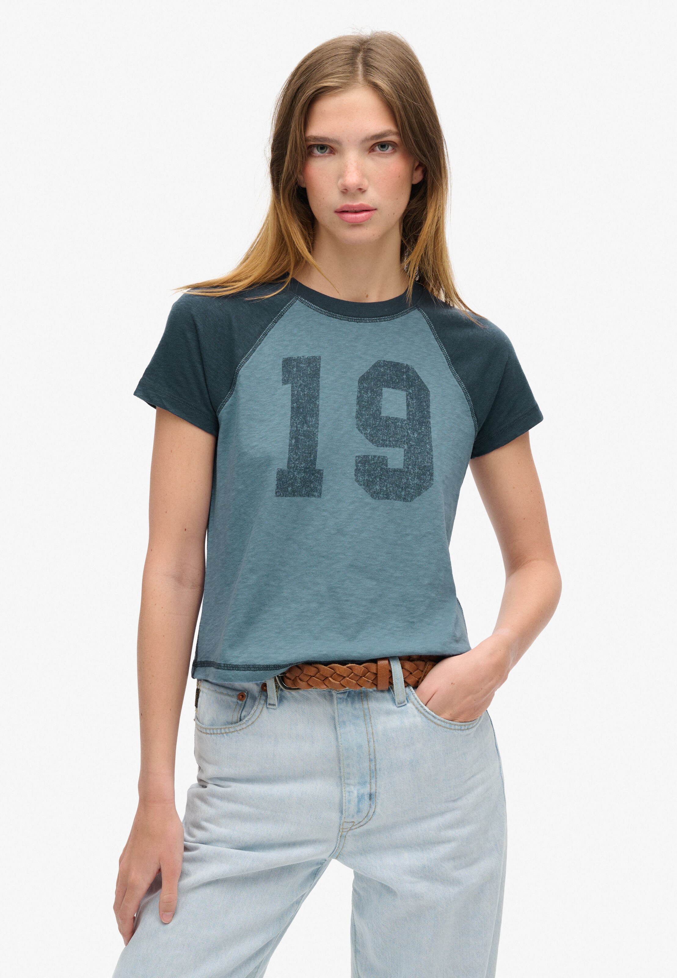 Superdry Shirt in Blauw: voorkant