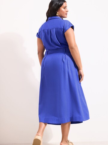 Lipsy Платье-рубашка в Синий