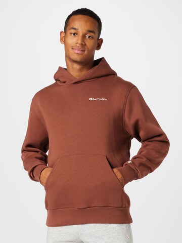 Champion Authentic Athletic Apparel Sweatshirt in Brown: front