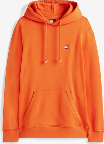 Felpa di Tommy Jeans in arancione: frontale