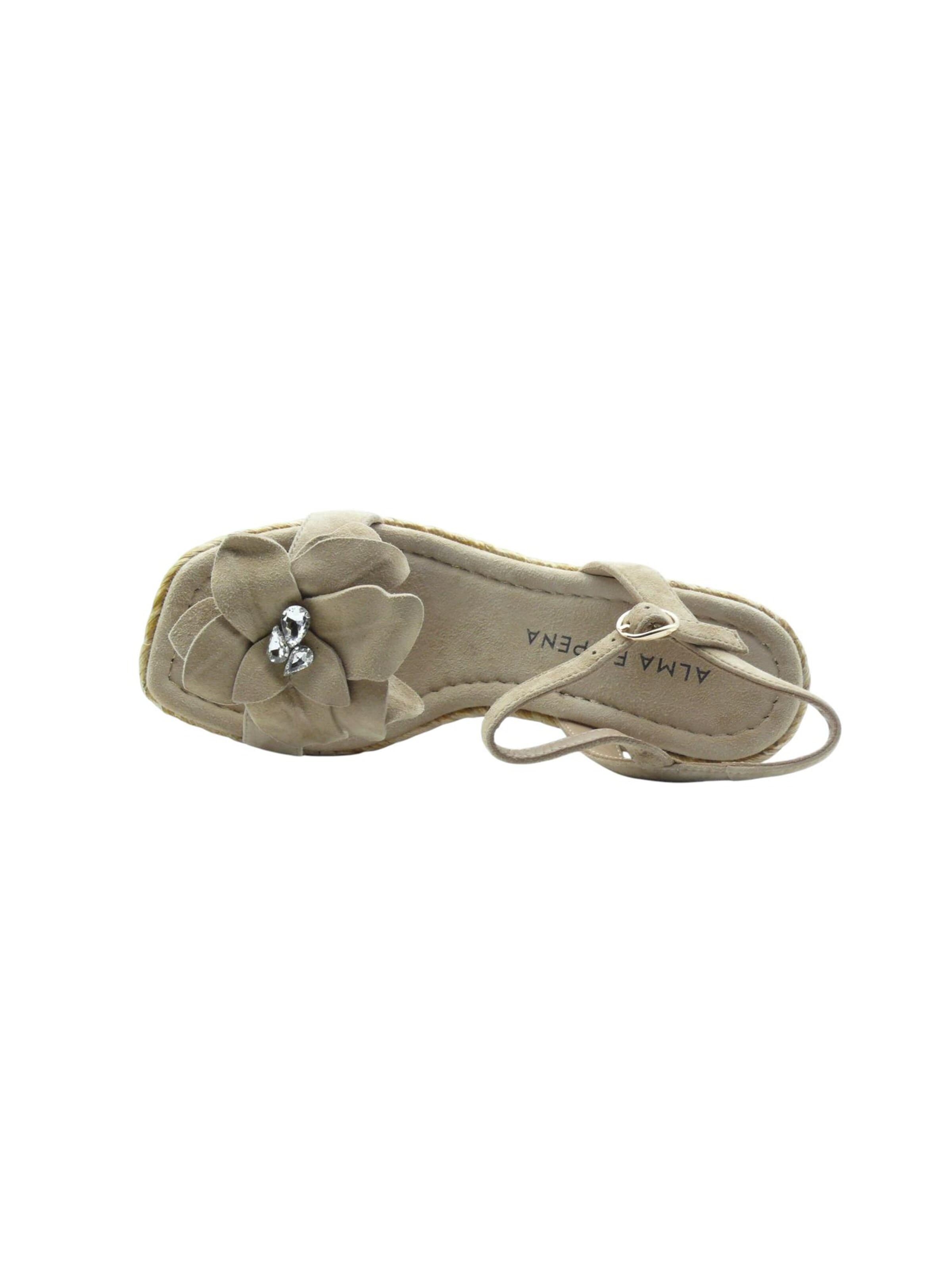 Alma En Pena Riemensandale 'V251285'‌‌‌‌‌‌‌ in Beige