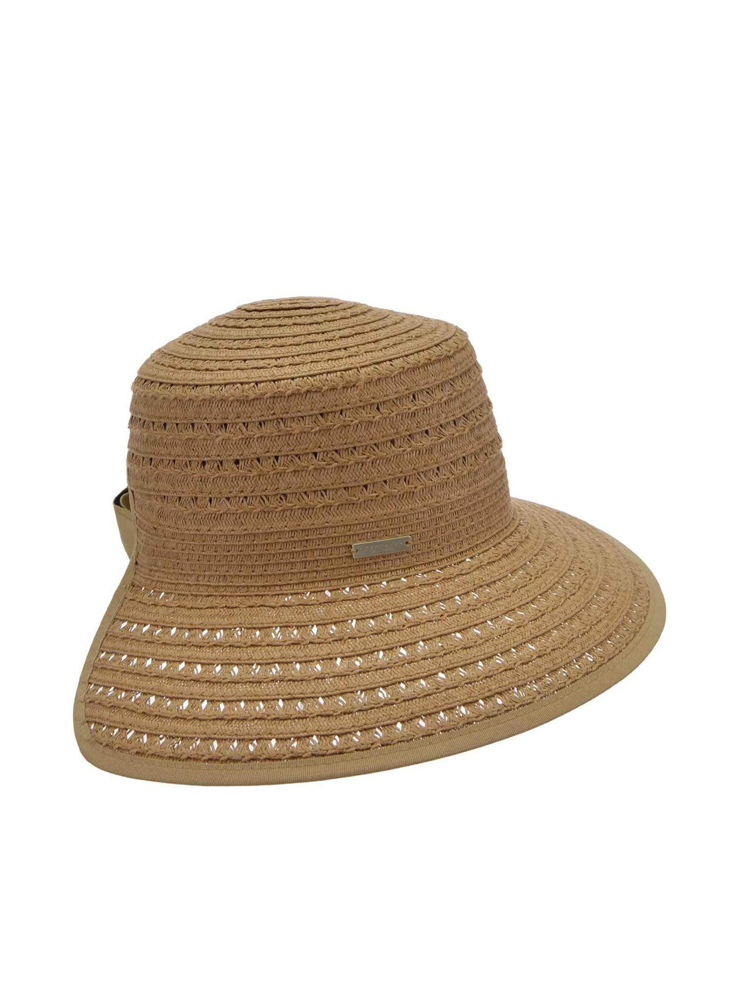 Seeberger Hat 'Cap' in Brown: front