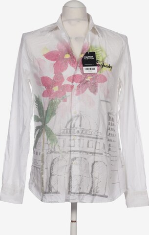 Desigual Button Up Shirt in M in White: front