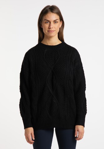 Pull-over Usha en noir : devant