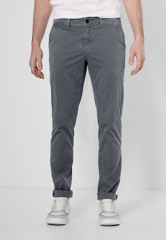 Street One MEN Regular Chino Pants in Grey: front