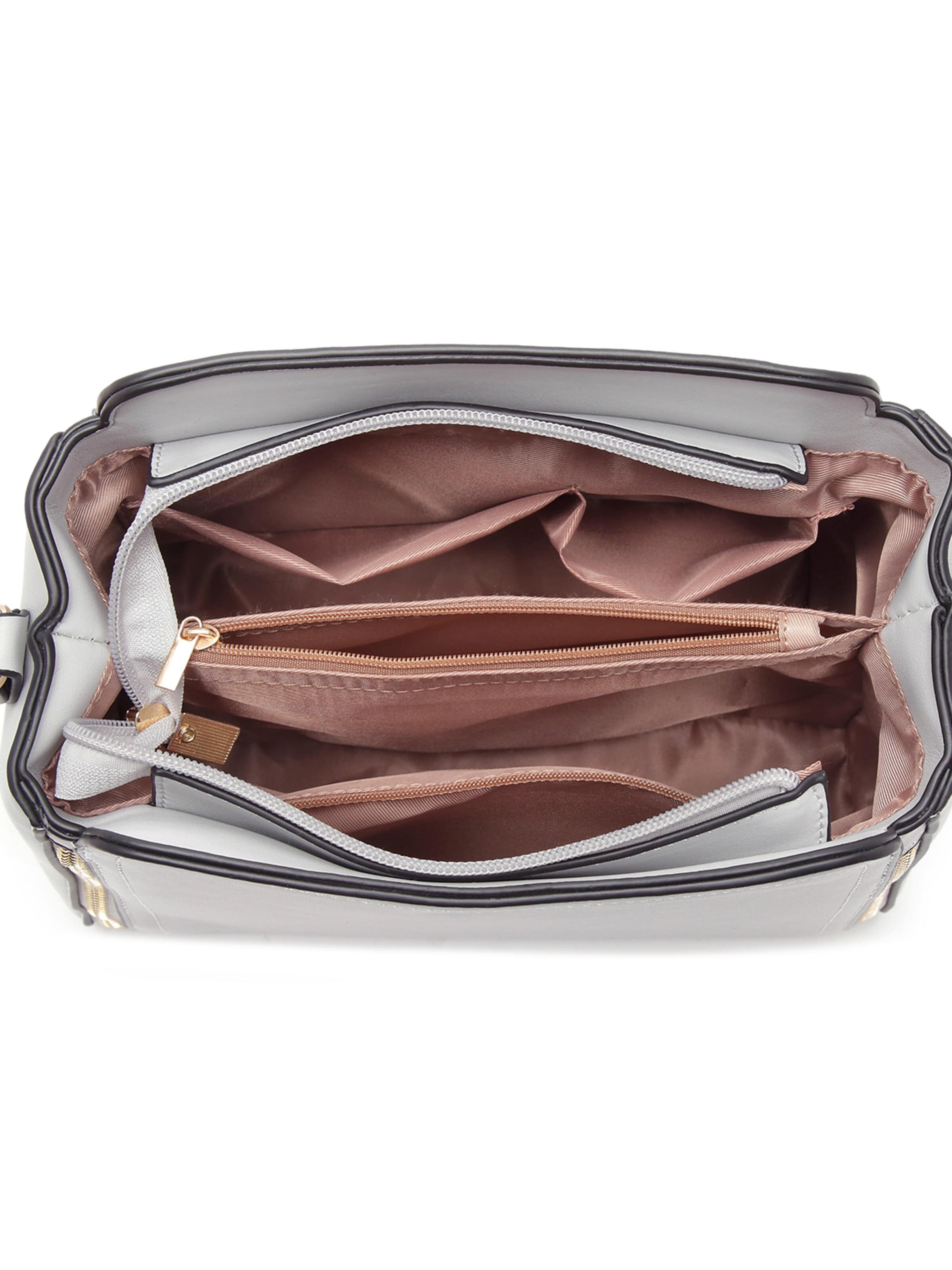 Miss Lulu Shoulder Bag in Grey