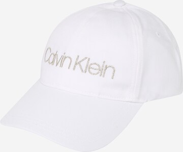 Calvin Klein Cap in Weiß: predná strana