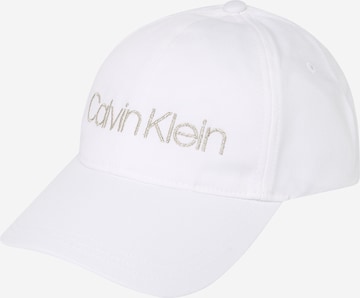 Casquette Calvin Klein en blanc : devant