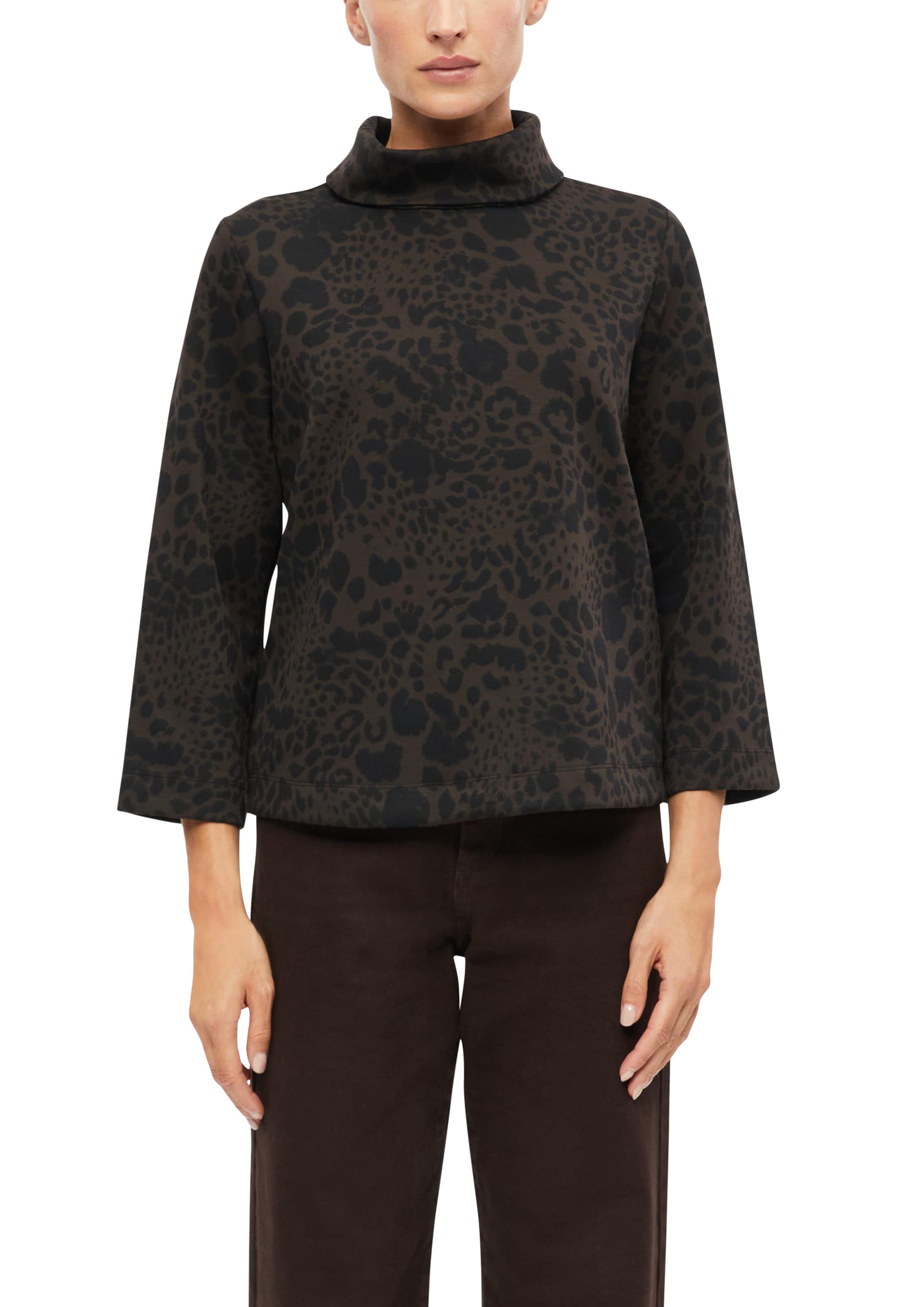 Sweat-shirt s.Oliver en marron : devant
