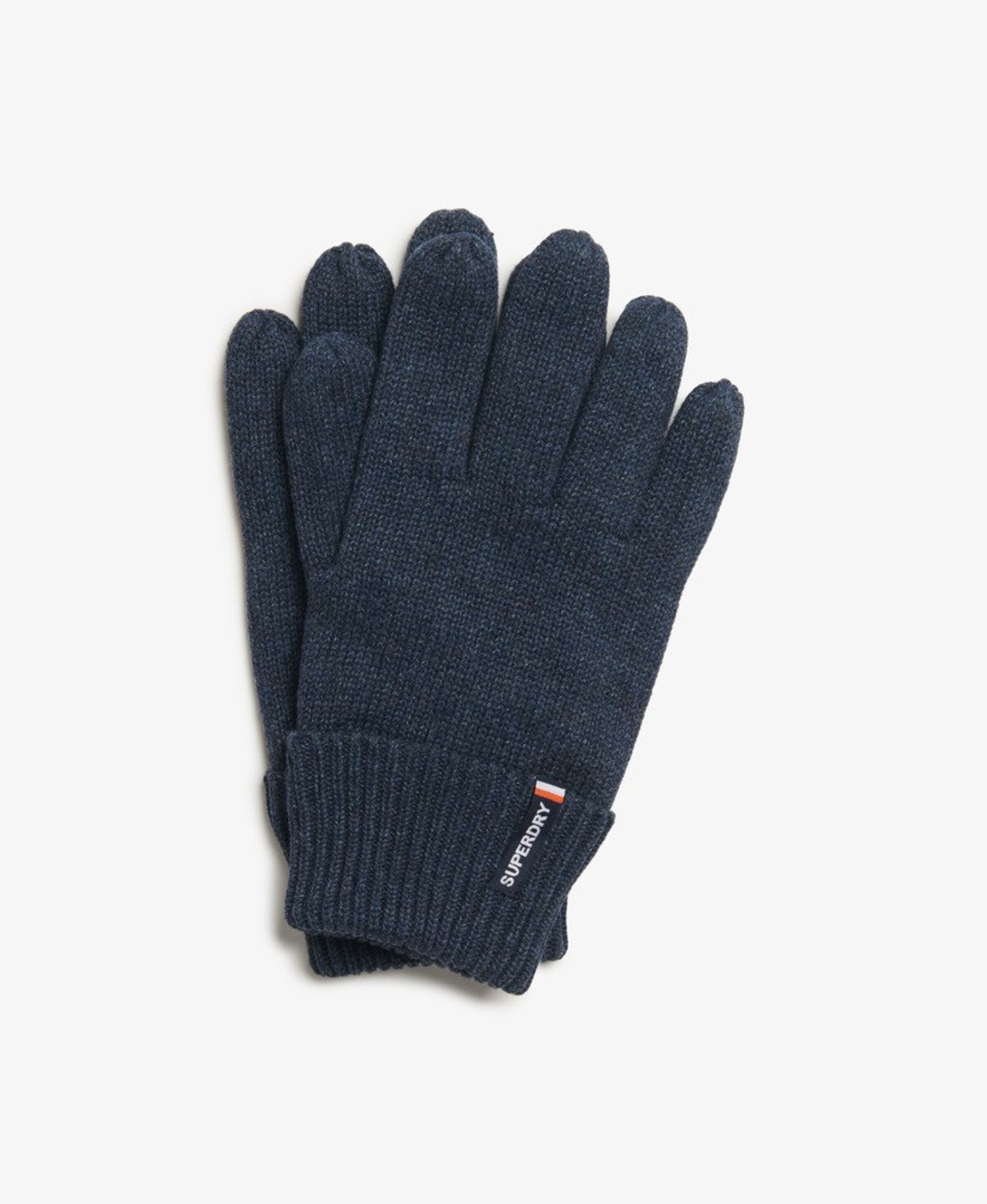 Superdry & Co Full Finger Gloves 'Essential' in Blue