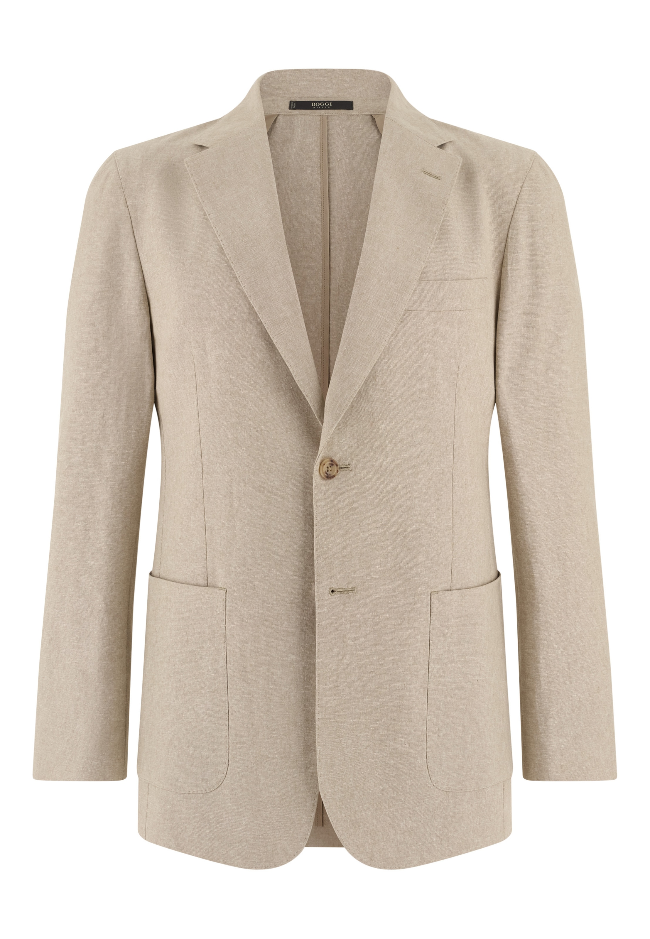 Boggi Milano Regular Fit Sakko in Beige: Vorderseite