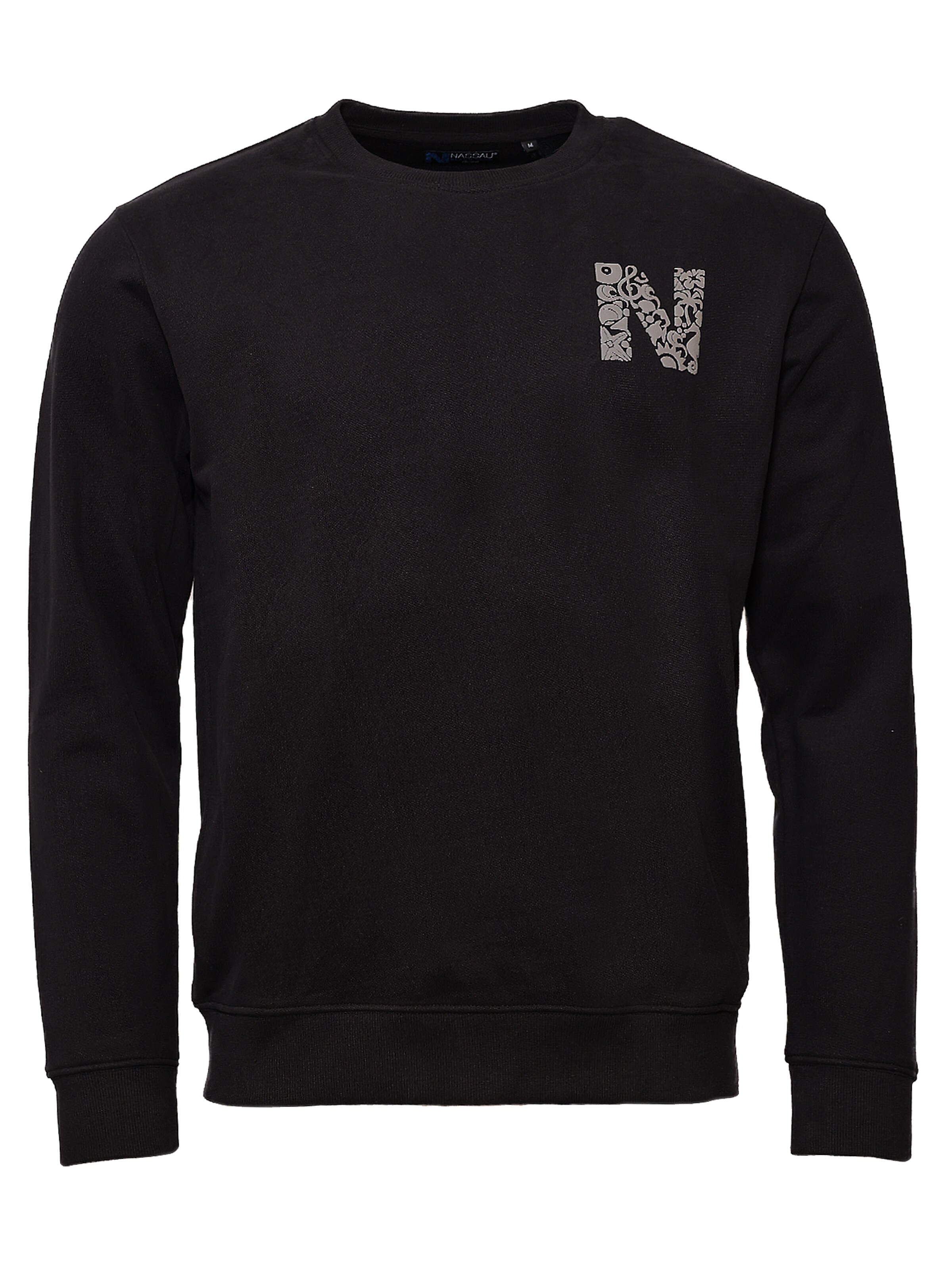 NASSAU Beach Club Sweatshirt ' NB231045 ' in Schwarz: Vorderseite