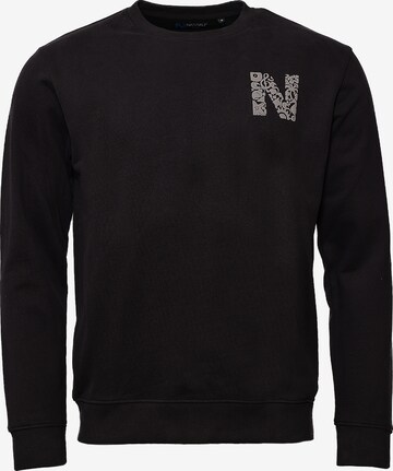 NASSAU Beach Club Sweatshirt ' NB231045 ' in Zwart: voorkant