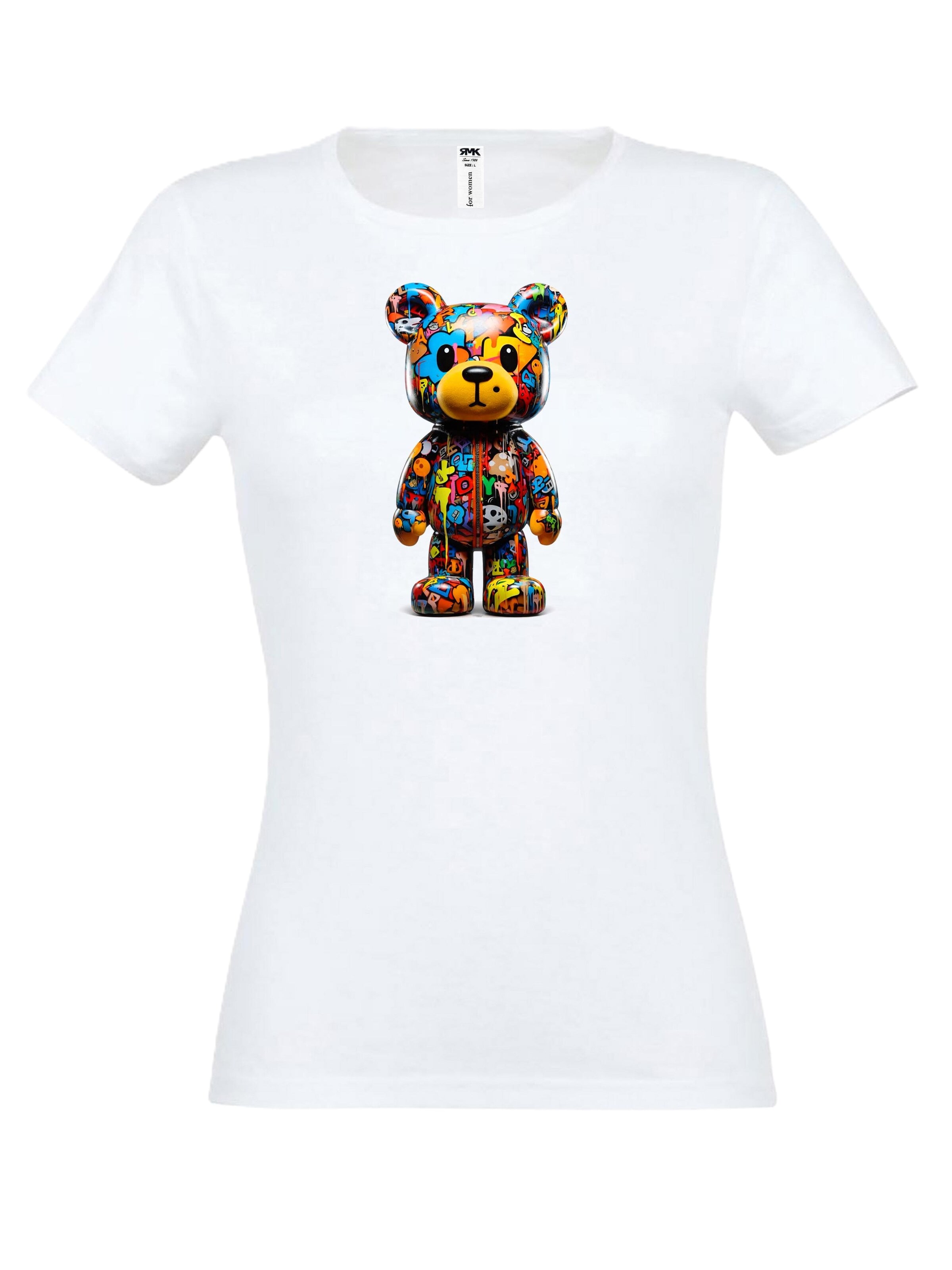 RMK Shirt 'Bear' in White: front