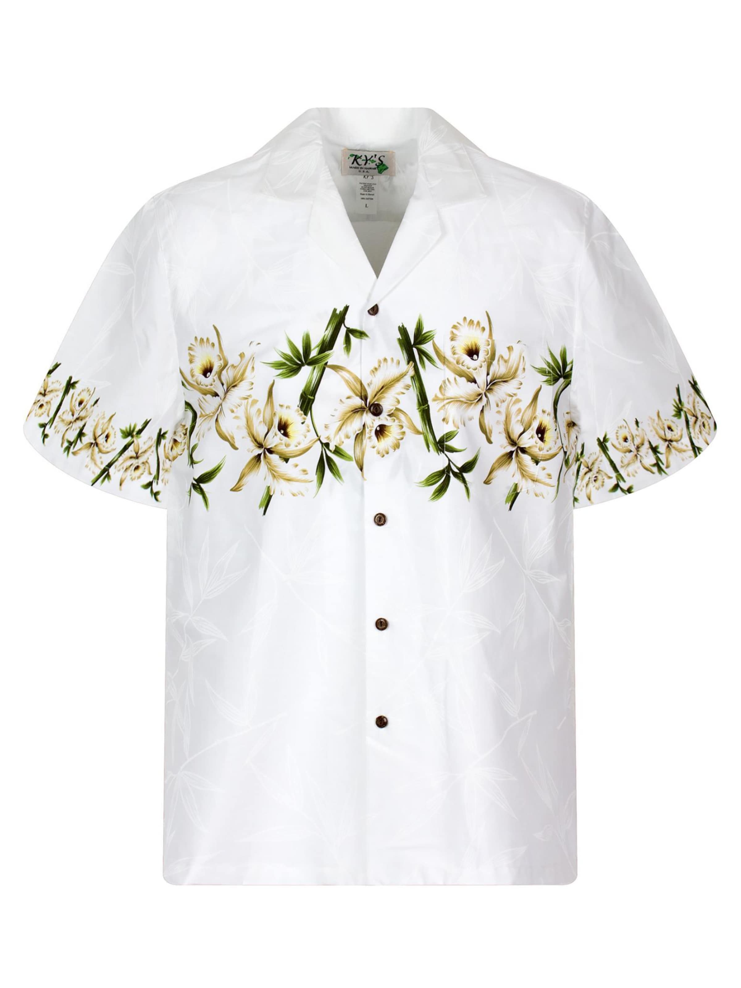 KY's Hemd 'Bambus Brustdruck'‌‌‌‌‌‌‌ in weiß, Produktansicht