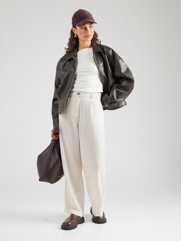 JDY Loose fit Pleat-Front Pants 'JDYBRUCE' in Grey
