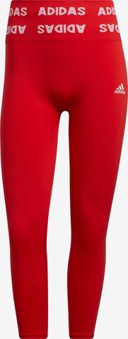 ADIDAS SPORTSWEAR Skinny Športne hlače | rdeča barva: sprednja stran