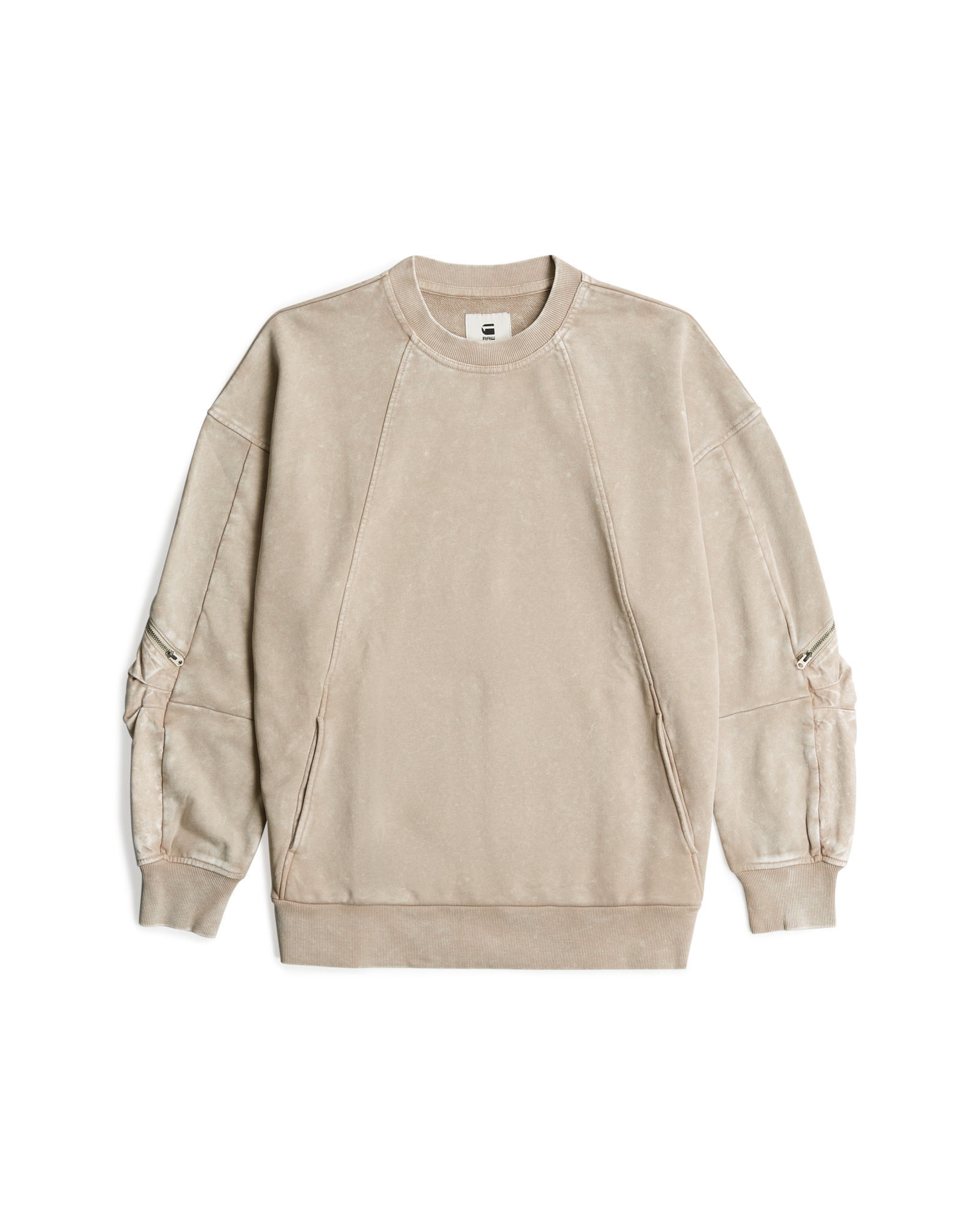 G-STAR Sweatshirt in Beige: front