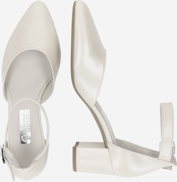 GABOR Slingback Pumps in White