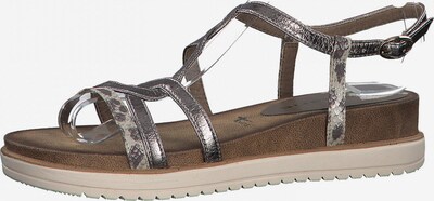 TAMARIS Sandalias en gris plateado / gris oscuro, Vista del producto