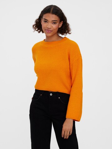 VERO MODA Sweter 'Sayla' w kolorze pomarańczowy: przód