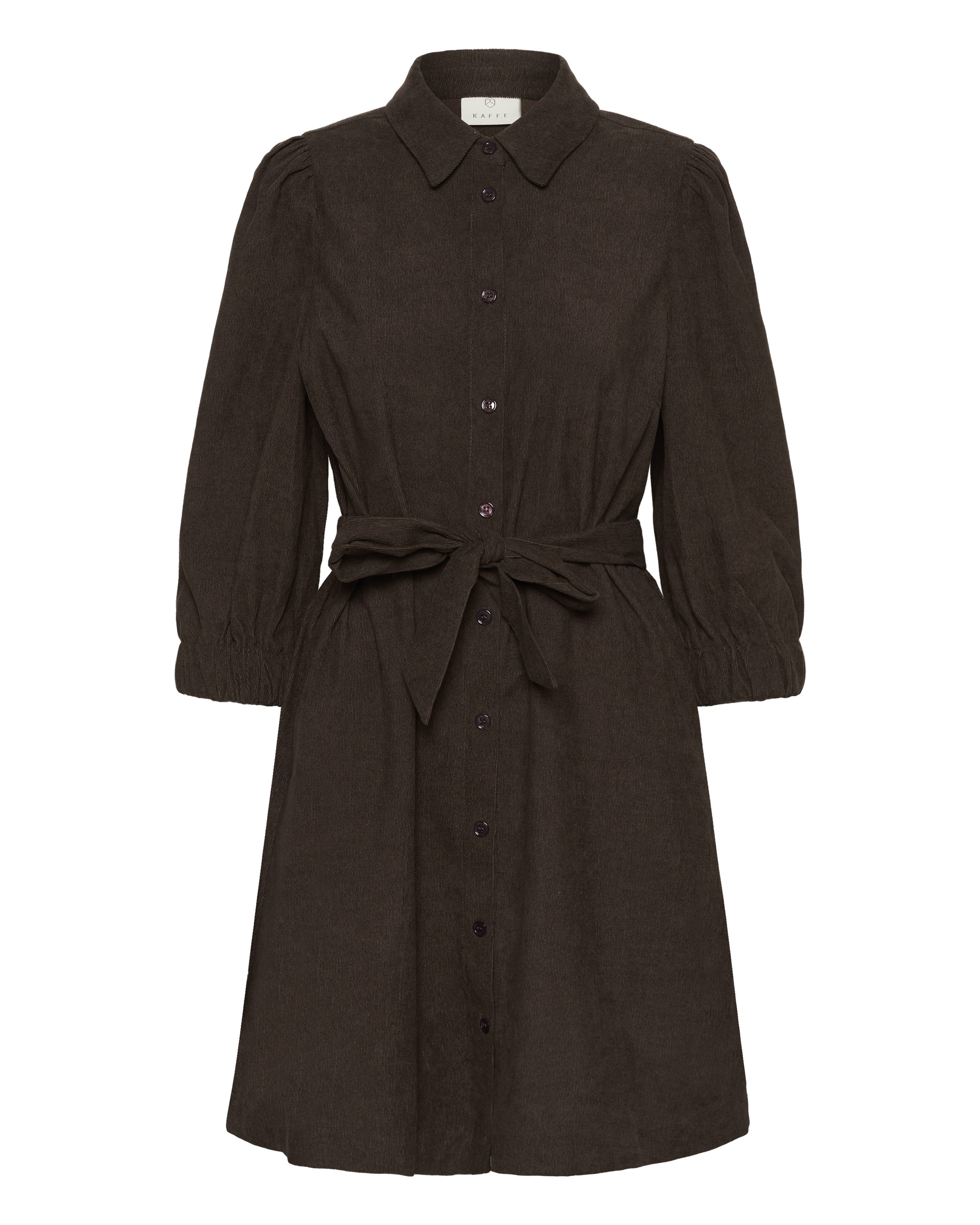 Kaffe Shirt dress 'Vera' in Brown: front