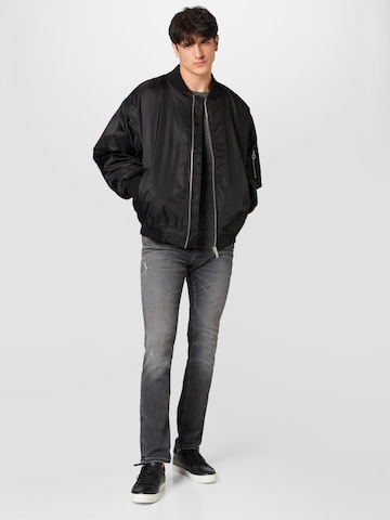 Dr. Denim Between-season jacket 'Hector' in Black