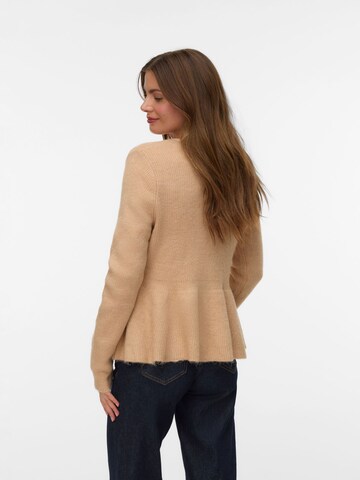 VERO MODA Knit Cardigan 'EIKA' in Beige