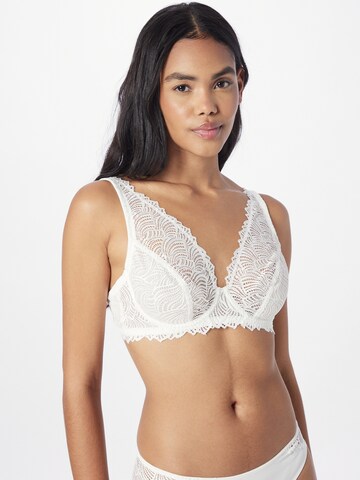 NATURANA Triangle Bra in Beige: front