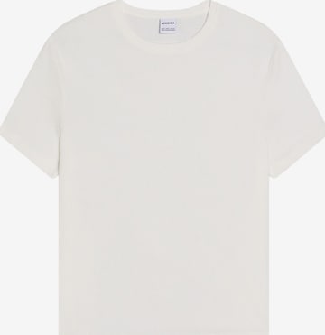 BershkaMajica - bijela boja: prednji dio