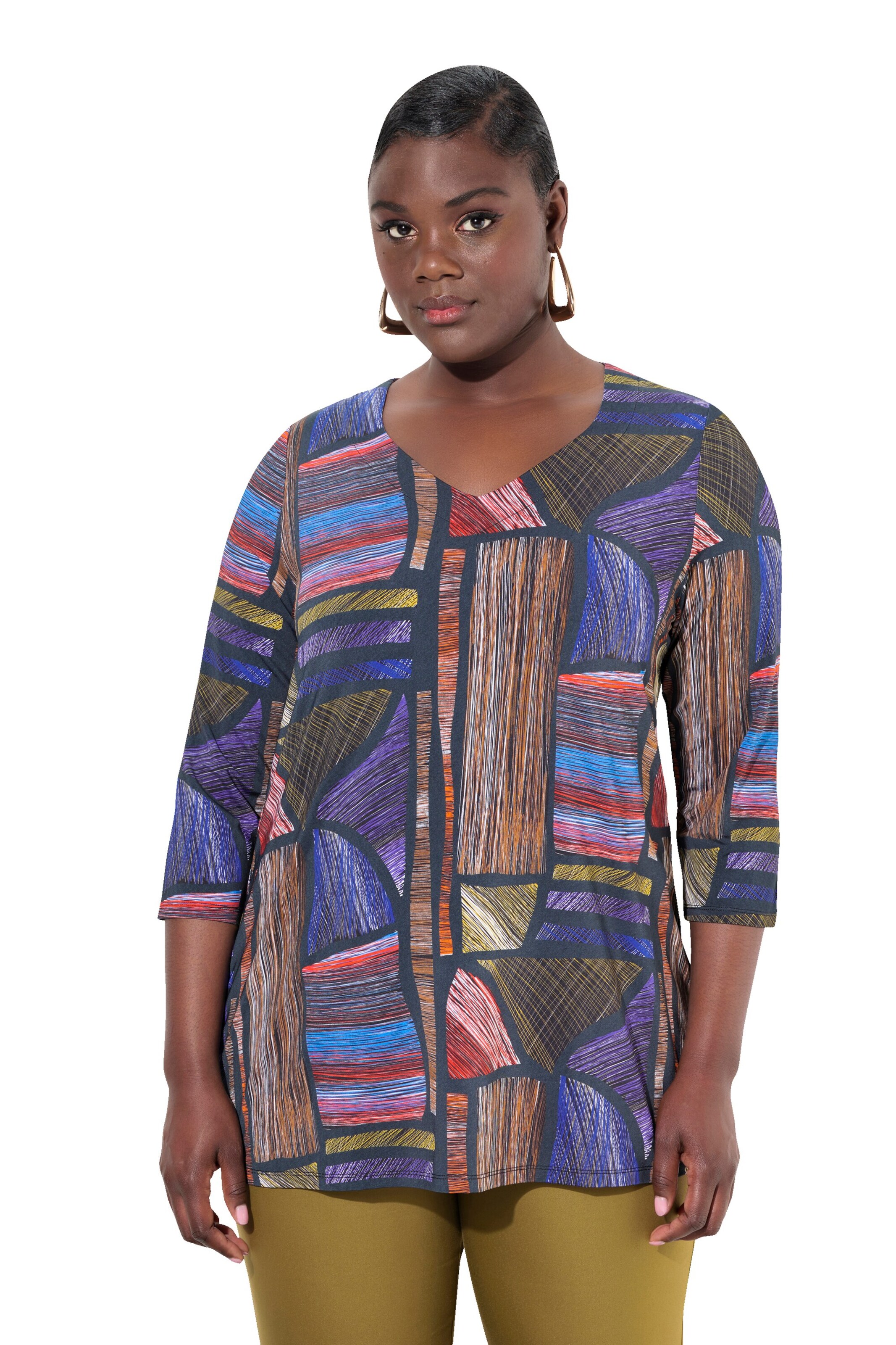 Ulla Popken Shirt in Mixed colours: front