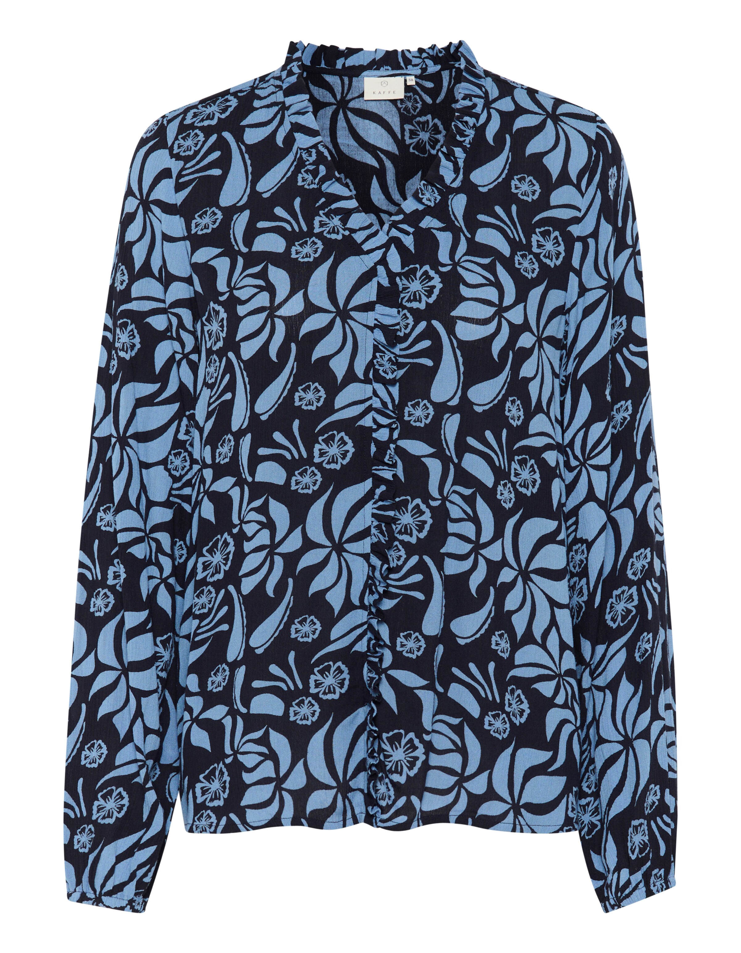 Kaffe Bluse 'Ellen' in Blau: Vorderseite