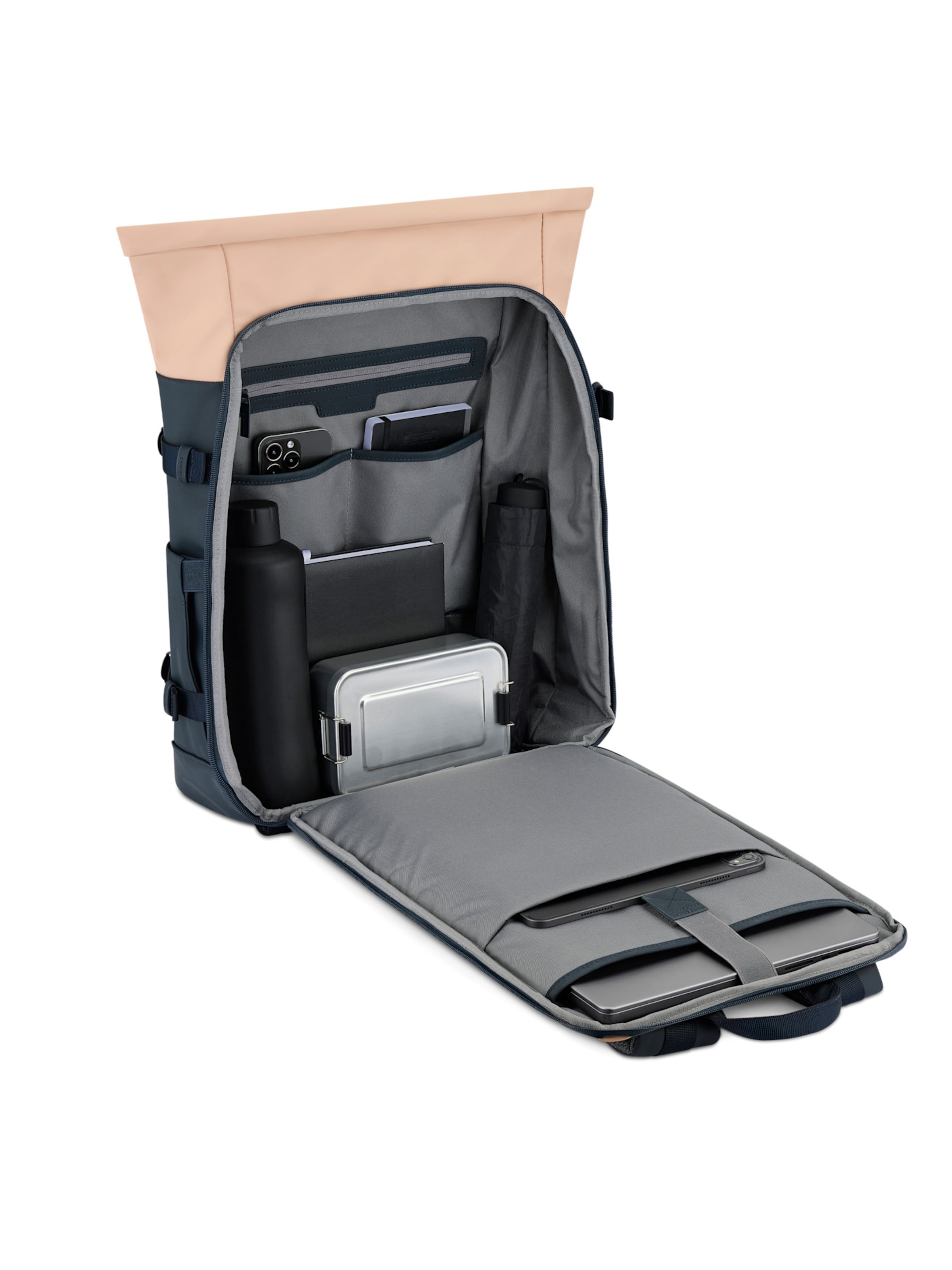 Kapten & Son Rucksack 'Helsinki Pro'‌‌‌‌‌‌‌‌‌‌ in Blau