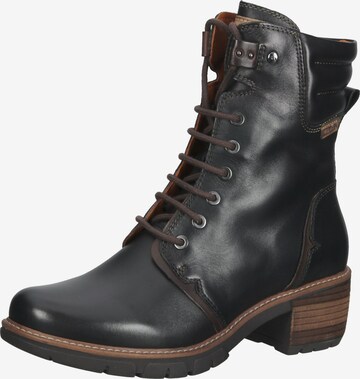 PIKOLINOS Lace-Up Ankle Boots 'San Sebastian' in Black: front