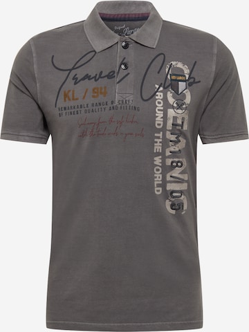 Key Largo Shirt 'COMPANY' in Grey: front