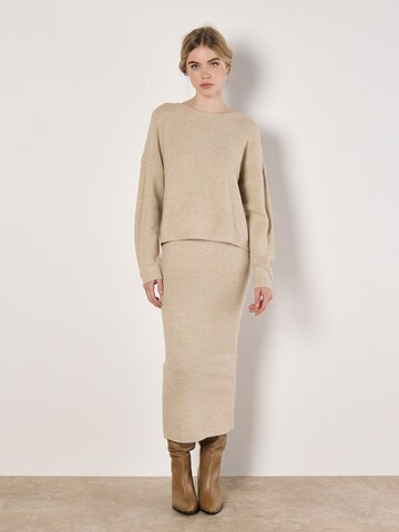 Apricot Waffle Knit Batwing Jumper ' ' in Grau