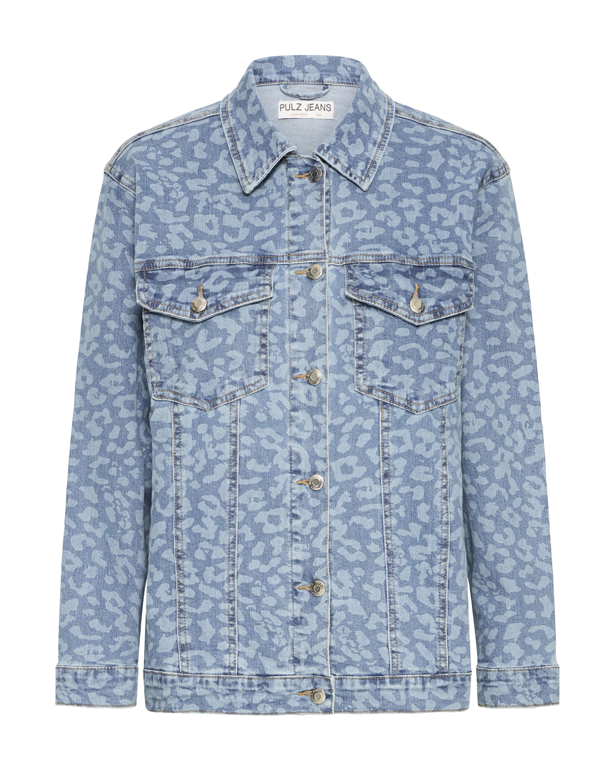Pulz Tussenjas in Blauw: voorkant