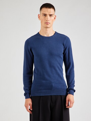 BLEND - Jersey 'Redhill' en azul: frente