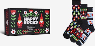Happy Socks Sukat 'Holiday Gnomes' koossa 36-40 värissä vaaleansininen / vaaleanvihreä / punainen / musta, Tuotenäkymä