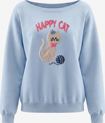 Sweat-shirt MYMO en bleu : devant